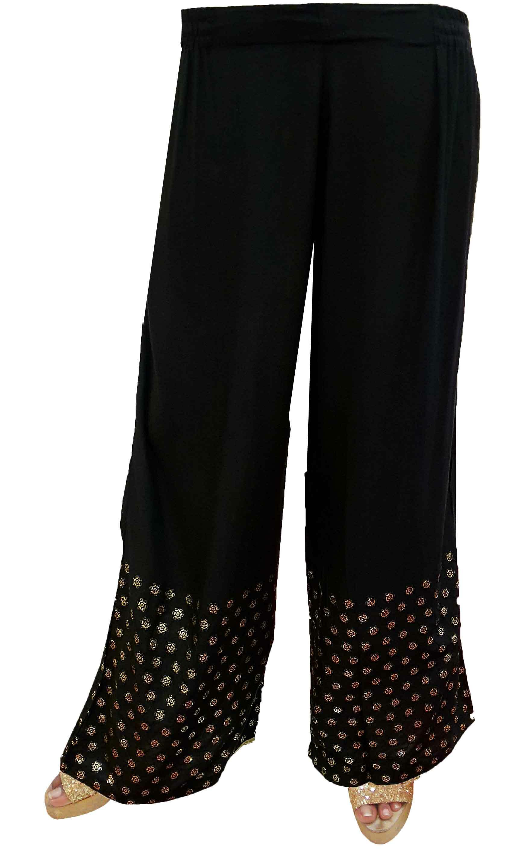 Women Multicolour Palazzo Pants Sequins with lace  P6