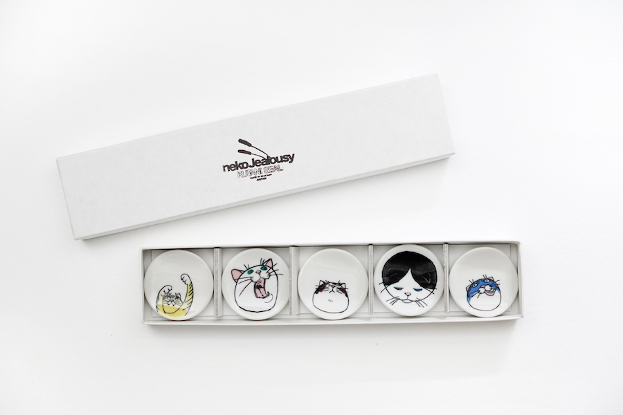 九谷燒-neko jealousy 筷架組／A