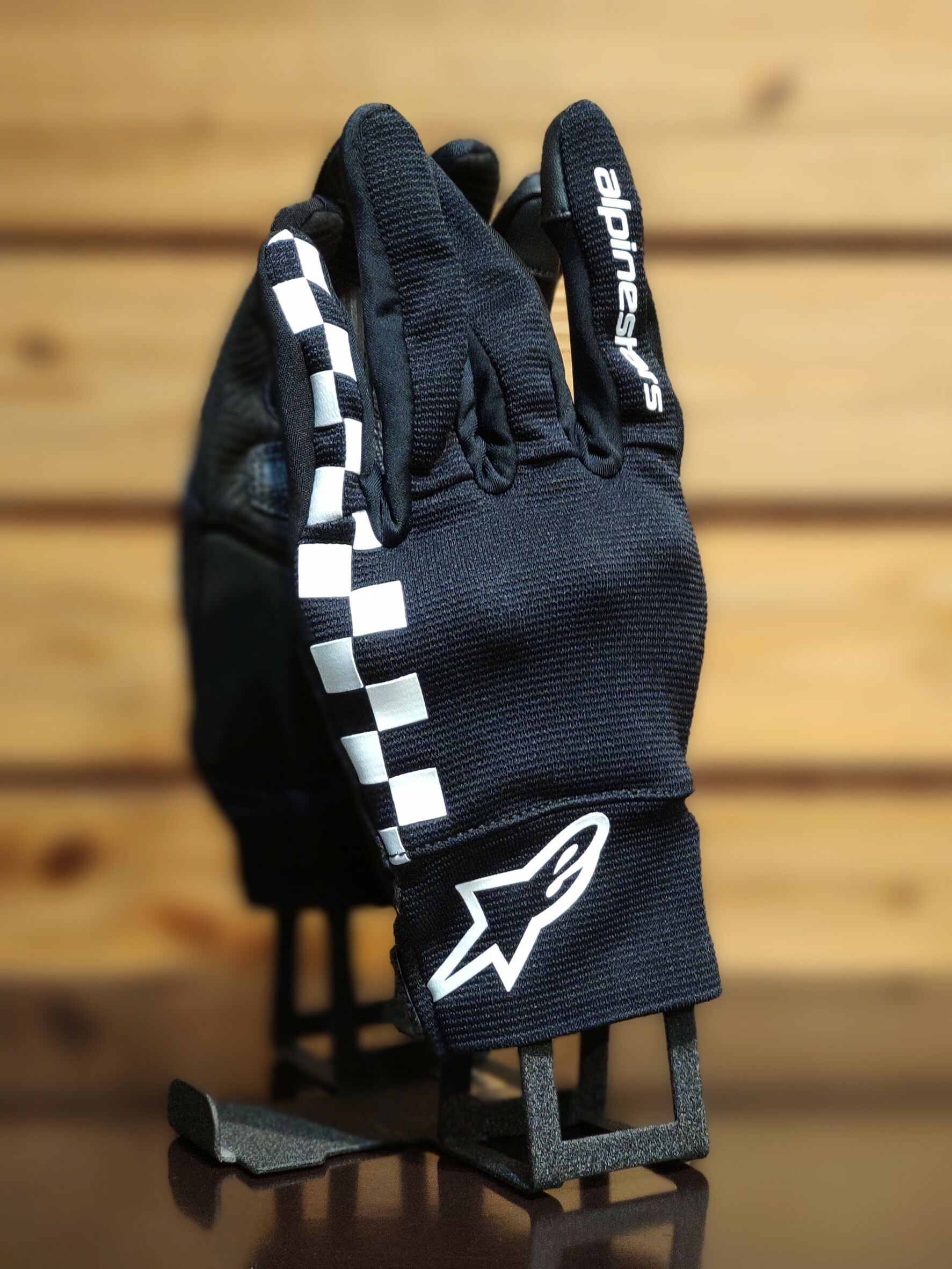 ALPINESTARS REEF GLOVES BLACK/WHITE 黑白格 布手套