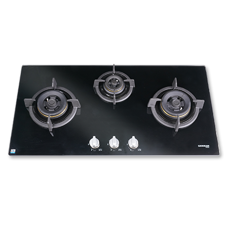 德國寶 German Pool  GP13-3‧座檯‧嵌入式‧雙環立體旋火‧3頭煮食爐‧香港行貨,原廠1年全機,3年零件保用‧