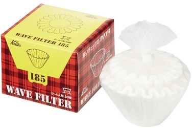 Kalita 漂白圓波紋濾紙 #185 盒裝 50P