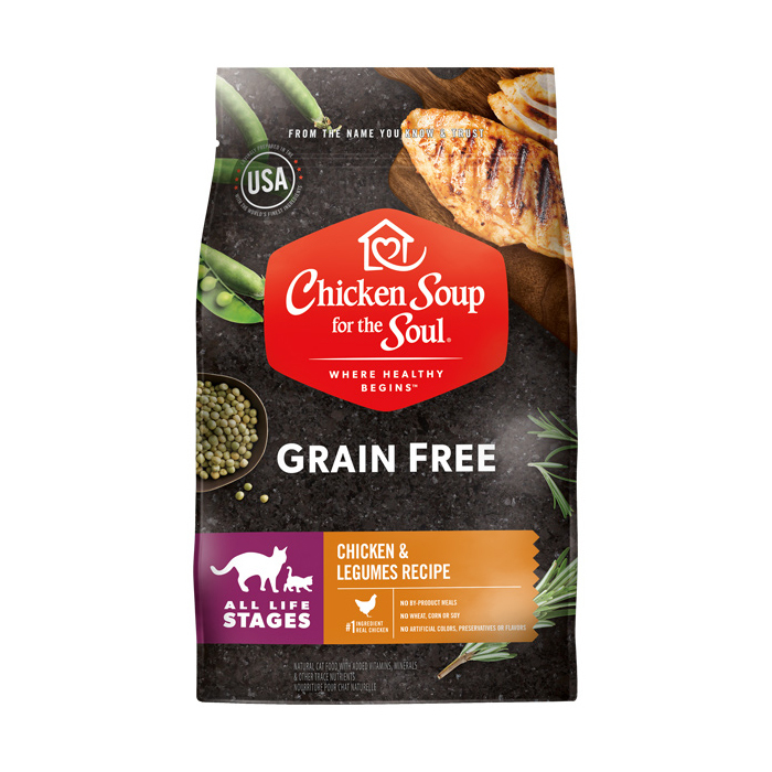 心靈雞湯-黑標無穀系列-美國特選雞肉 低敏護膚| 貓飼料