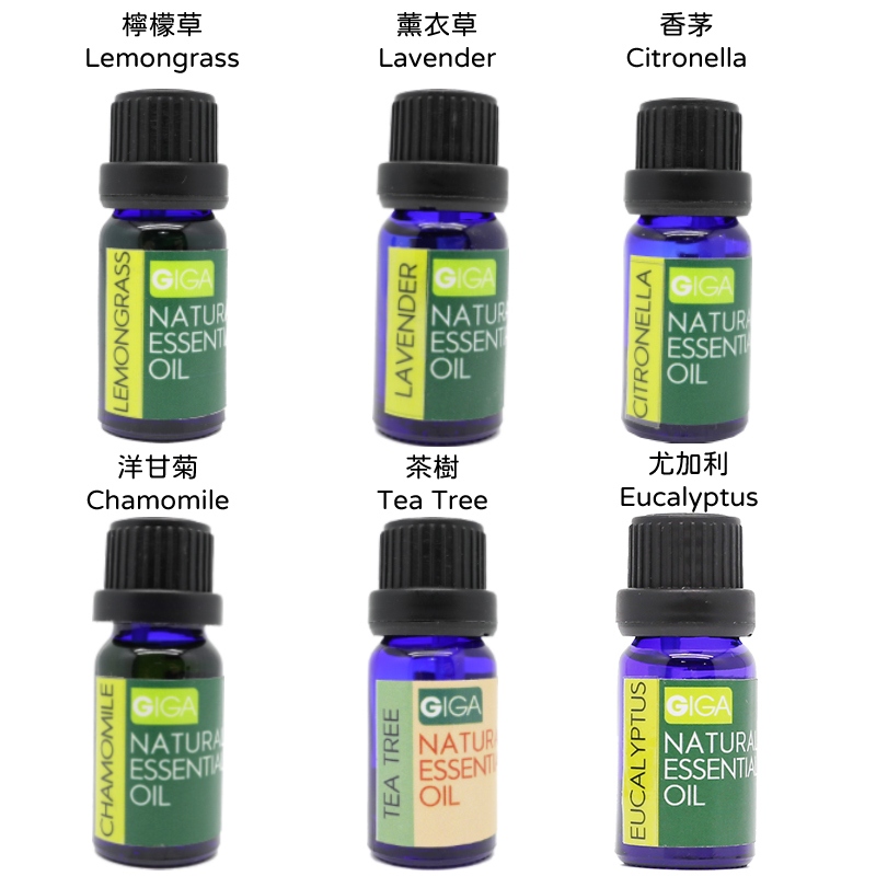 「GIGA」香薰精油（共六款）（贈送擴香木掛件一個）