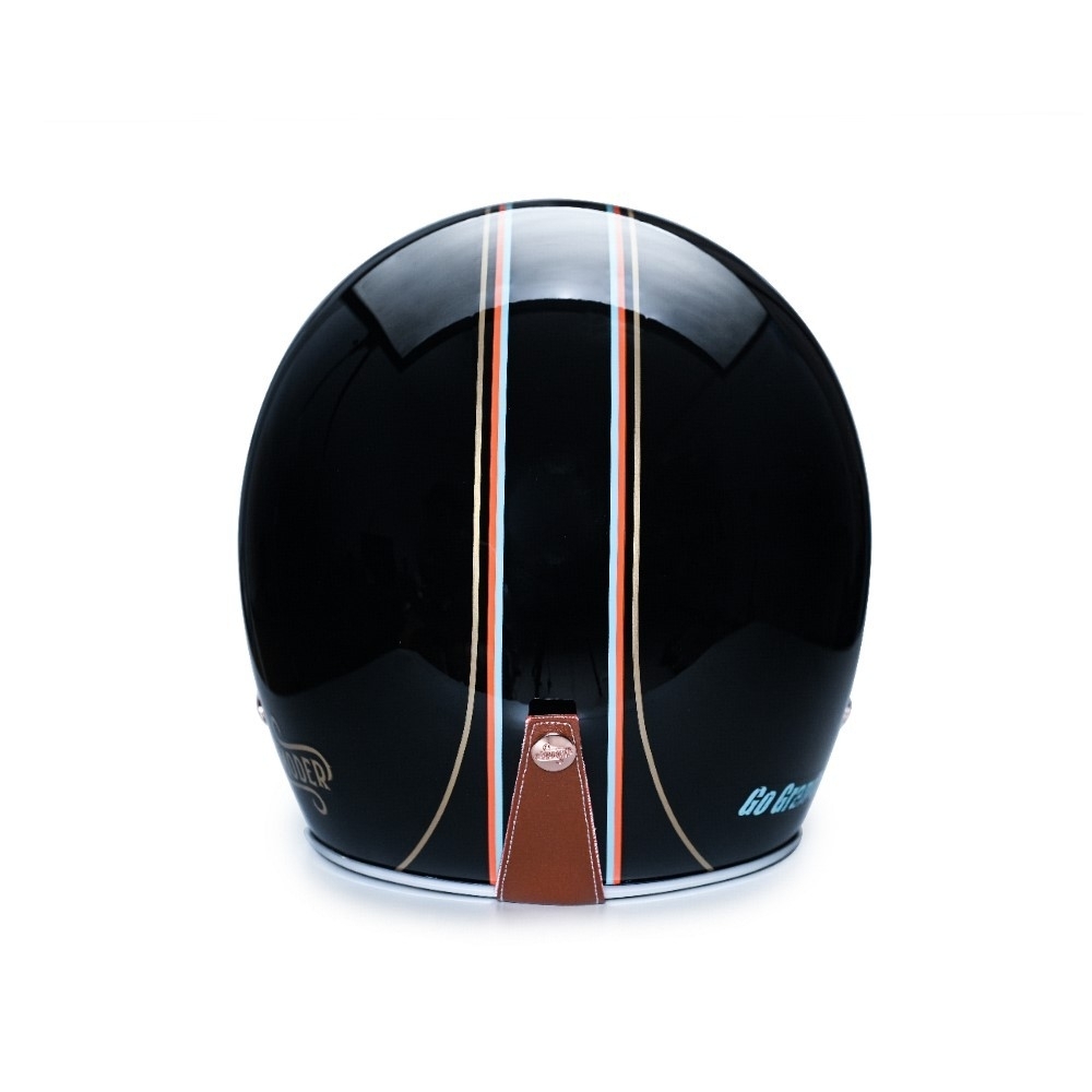 MODER  JONES 瓊斯 不老騎士聯名公益帽 亮光曜石黑 3/4罩 復古帽