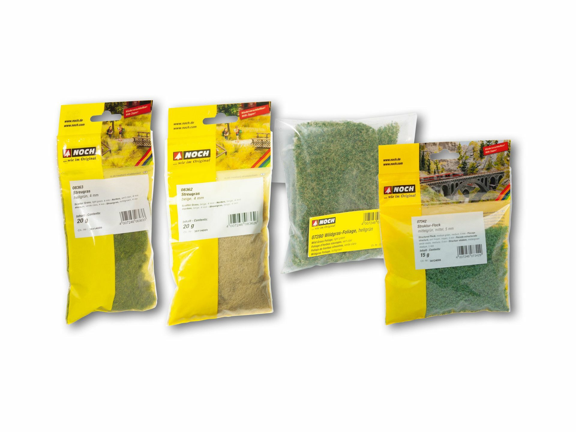 Noch 60775 HO規  Vegetation Starter Set Railway Embankment 鐵道路基植被基本組