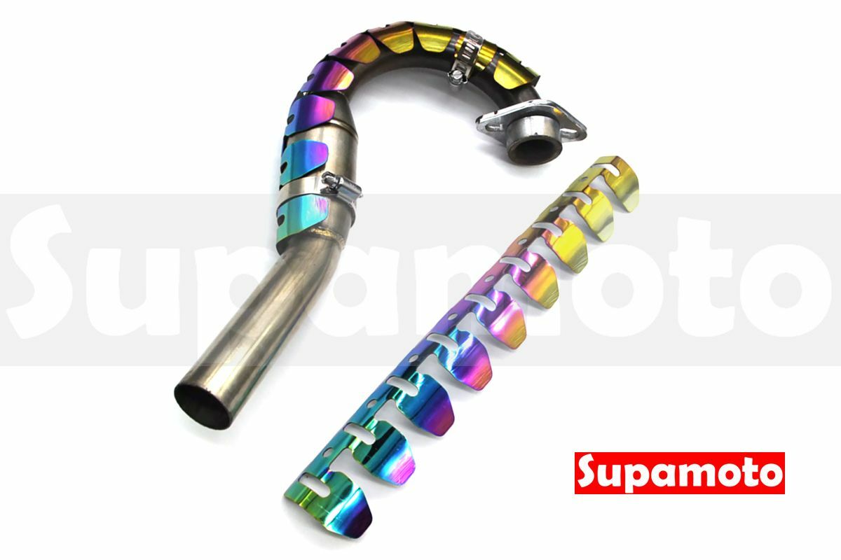 -Supamoto- 排氣管防燙蓋—彩鈦 (不鏽鋼/越野/護蓋/膨脹室/前段/中段/側繞/通用/改裝/檔車)