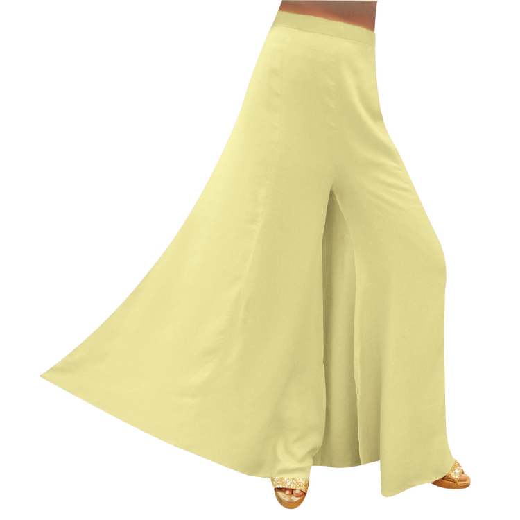 Women Multicolour Lycra Stretchable Palazzo Wide Length Pant P15
