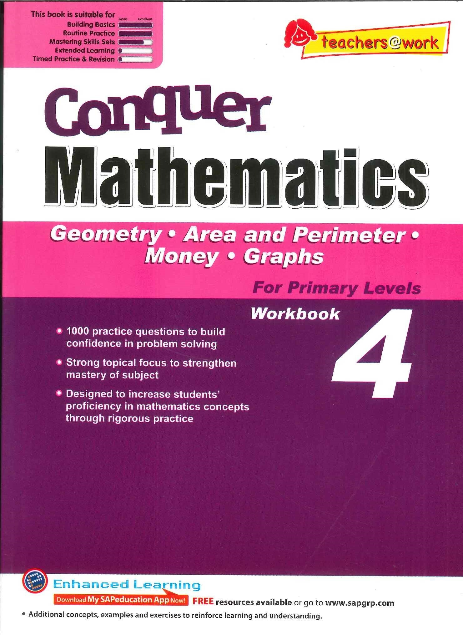 Conquer Maths Geometry Area Perimeter P4