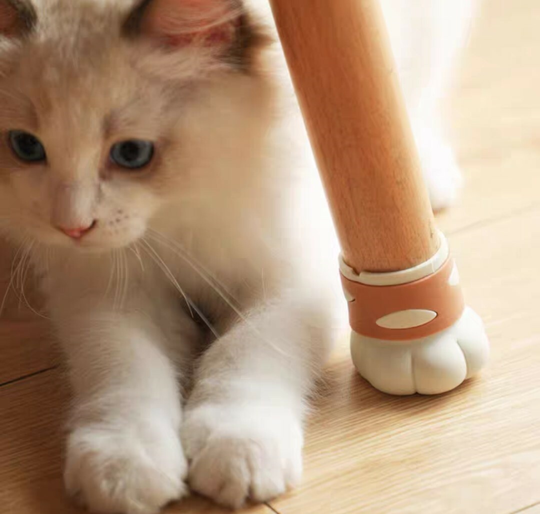 可愛貓爪造型桌椅腳套(四入裝)