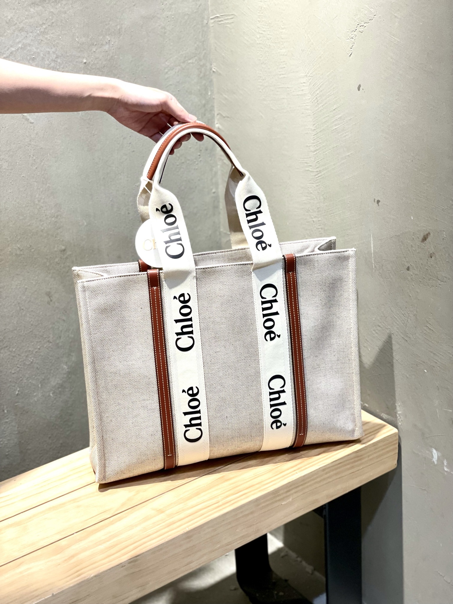 CHLOE Woody Large Tote