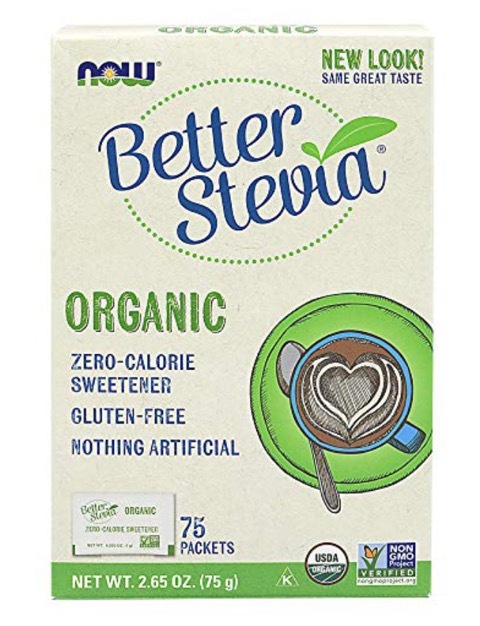 NOW BetterStevia 有機純甜菊提取物 (75小包) (最佳食用日期為2028年1月30日)
