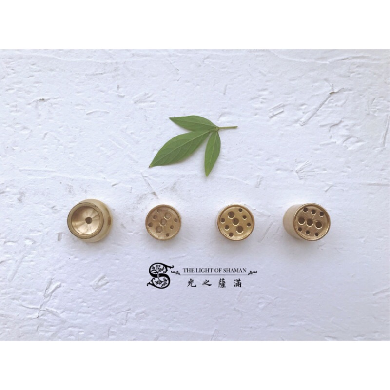 迷你系列 創意日式水滴香器-銅九孔香插 賣場自製臥香可用