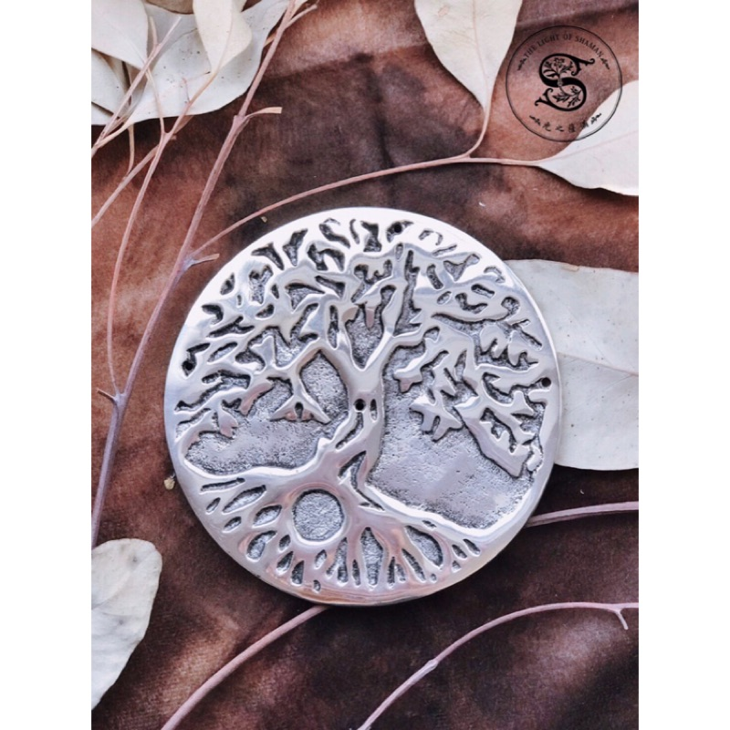 生命之樹金屬製香盤 香台