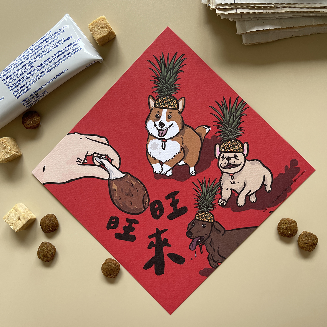 旺旺來春聯 揮春