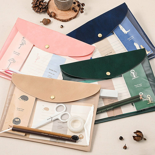 日本 午睡動物 A5收納袋 刺蝟