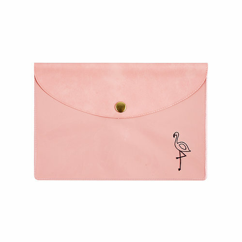 日本 午睡動物 A6收納袋(小) 紅鶴