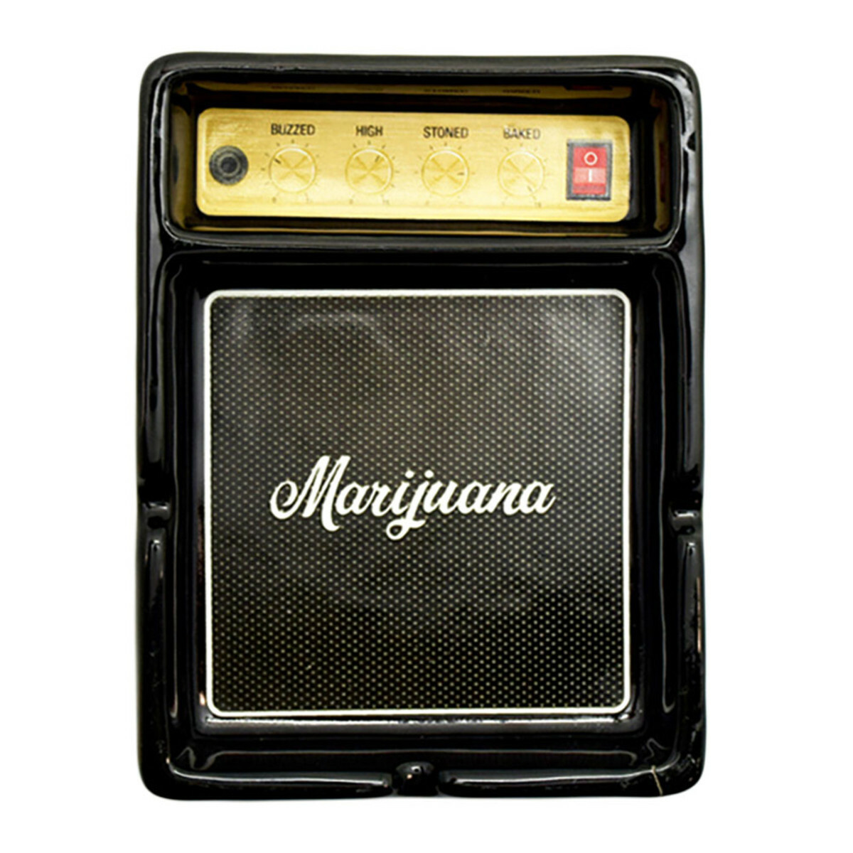 RETRO GUITER CERAMIC ASHTRAY