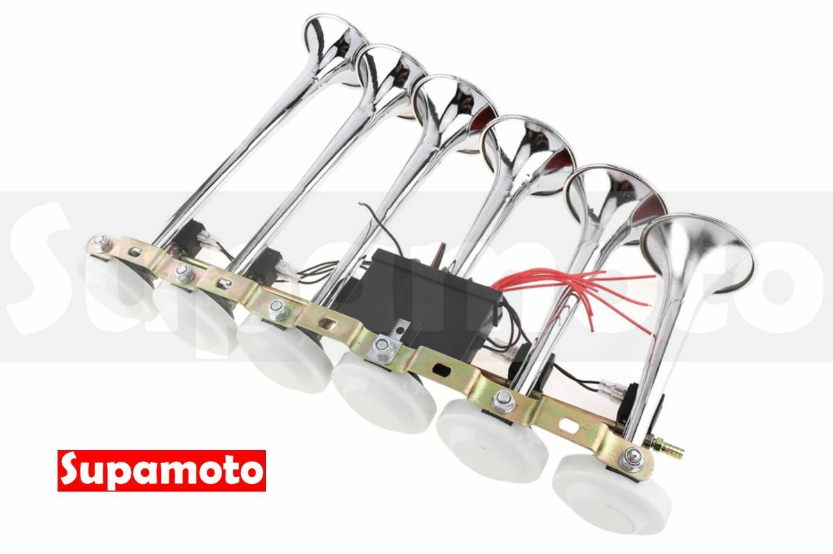 汽笛喇叭—6管 (回音/8節奏/暴走族/族車/24V/AIR空氣喇叭/貨車/卡車/氣動)