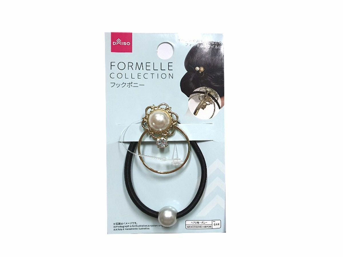 珍珠馬尾扣髮圈