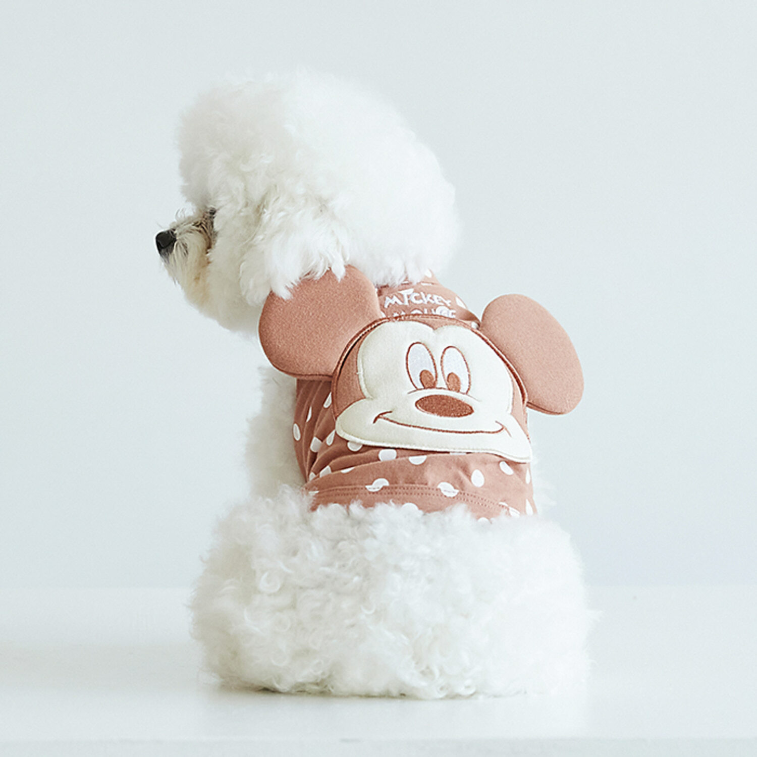 Disney 圓點點Mickey背心 (焦糖)