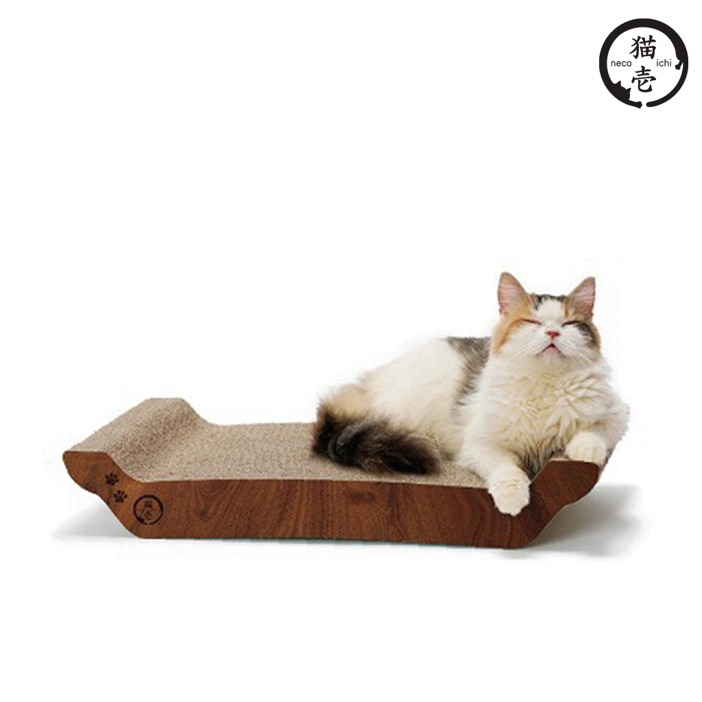 貓壹 抓抓床 櫻桃木紋L號