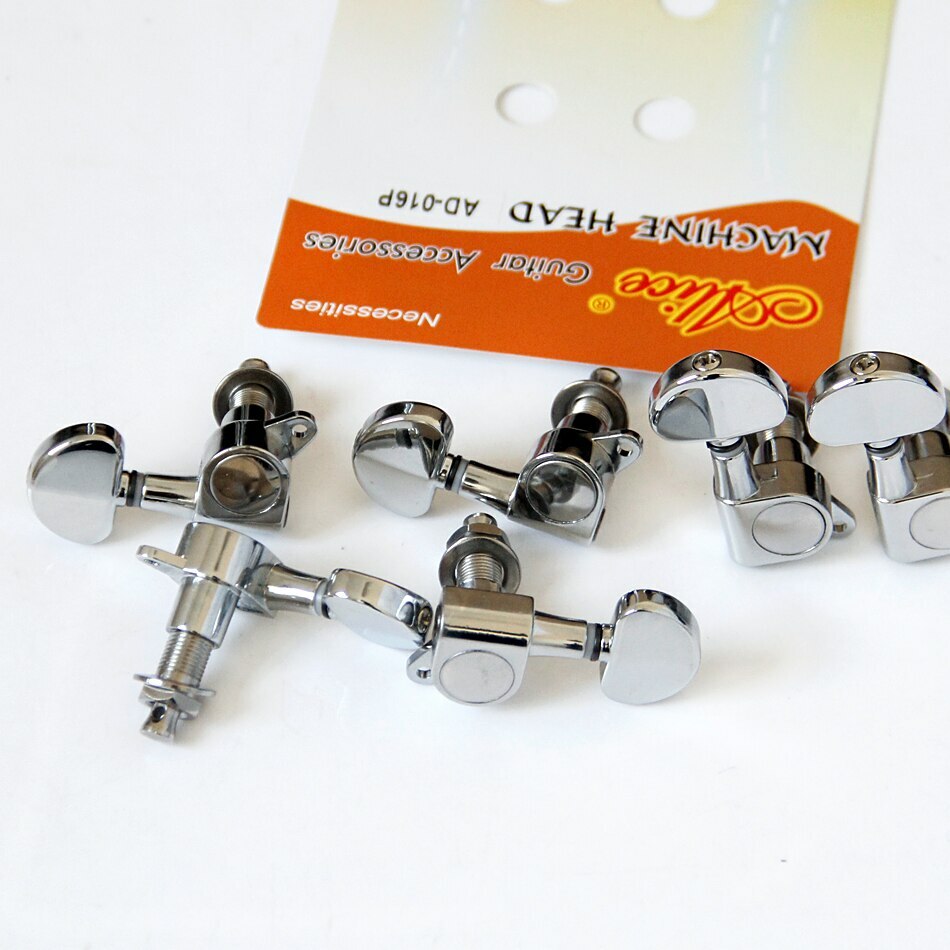 Alice AD-016P 吉他旋鈕 吉他弦鈕 全封閉鍍銀 (1套6入)