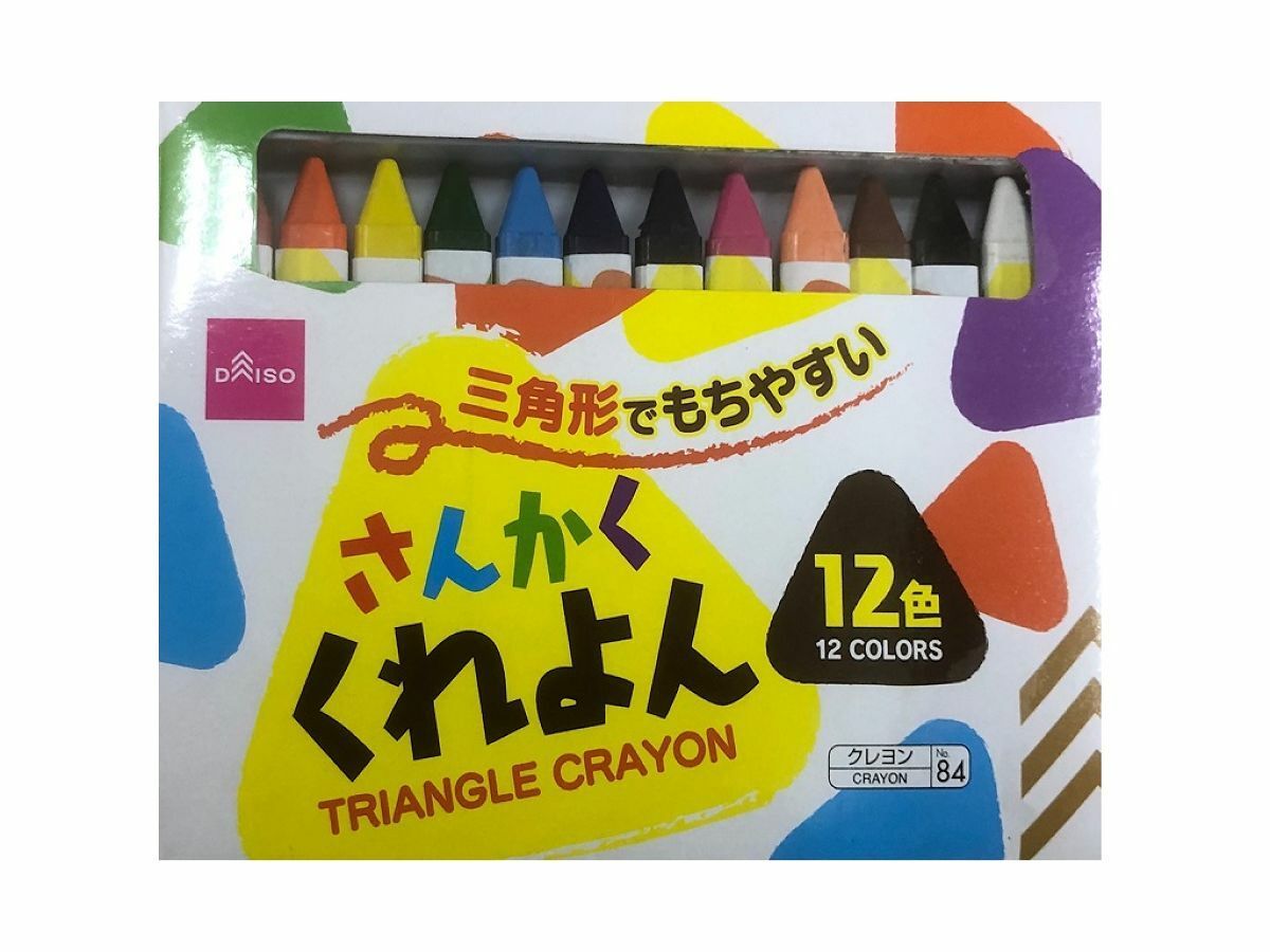 三角蠟筆/12色