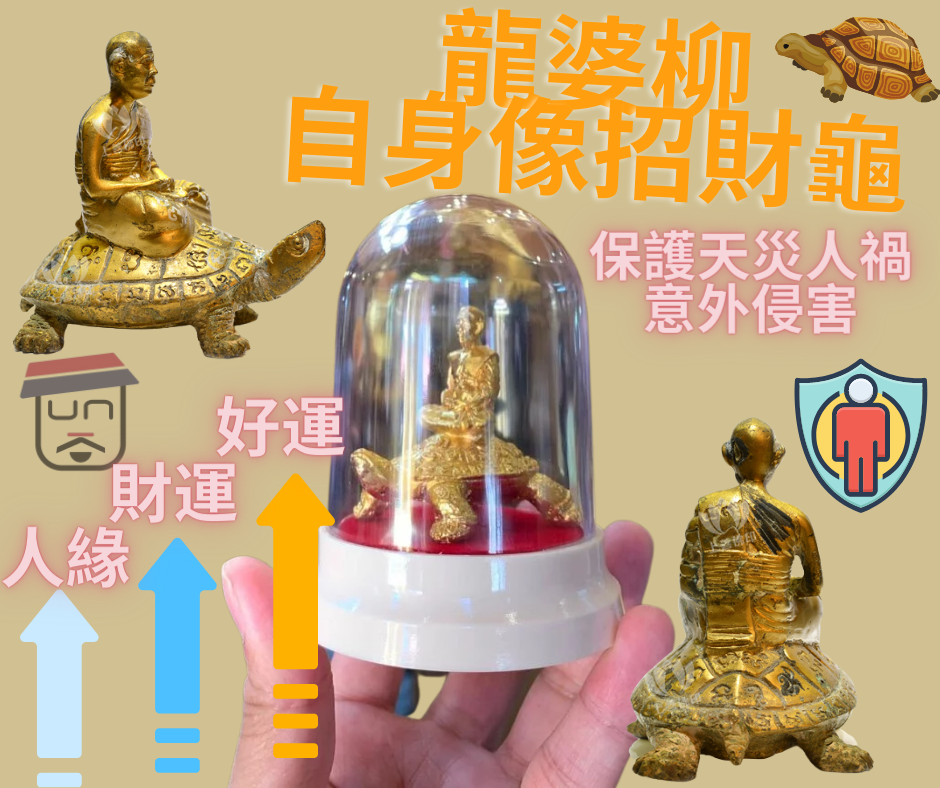 龍婆柳 自身像招財龜