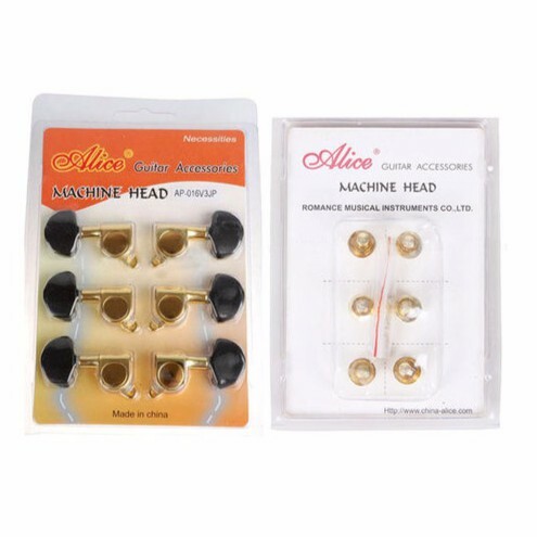 Alice AP-016V3JP 吉他旋鈕 吉他弦鈕 鍍金油壓弦鈕 (1套6入) 黑檀木色