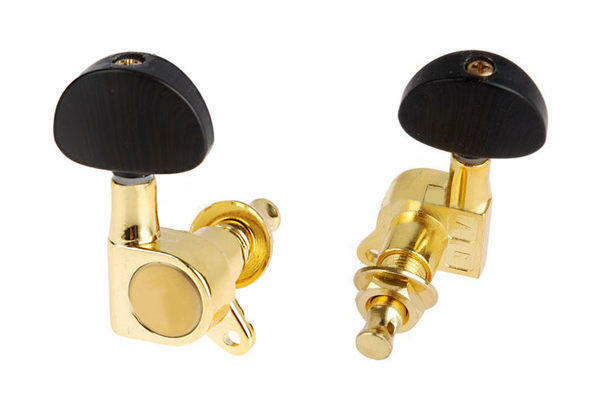 Alice AP-016V3JP 吉他旋鈕 吉他弦鈕 鍍金油壓弦鈕 (1套6入) 黑檀木色