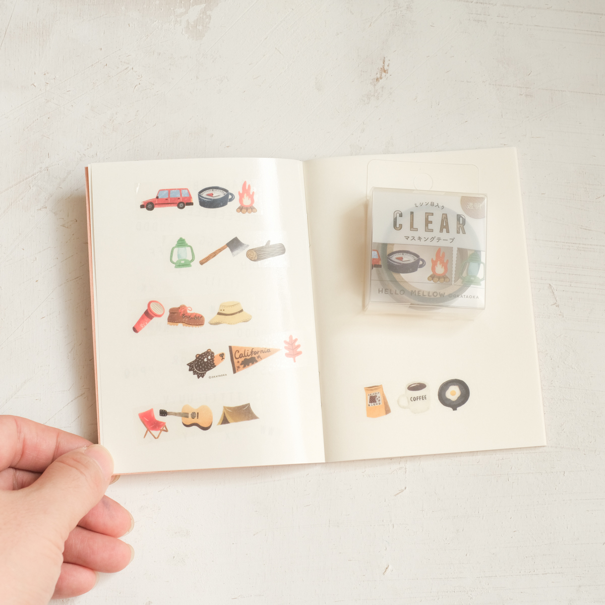 CLEAR 插畫風透明膠帶｜Greeting Life