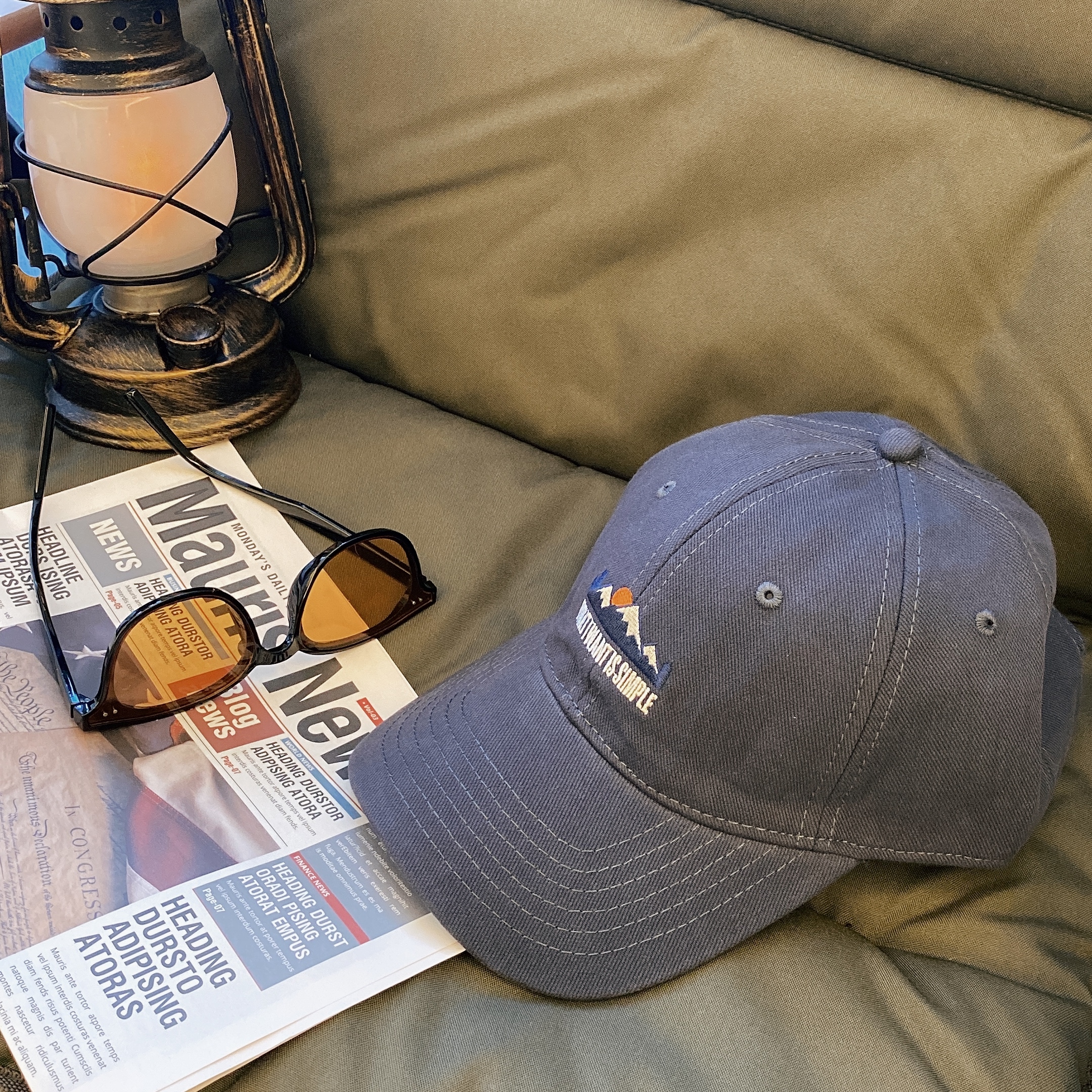 山頂圖案老帽/四色