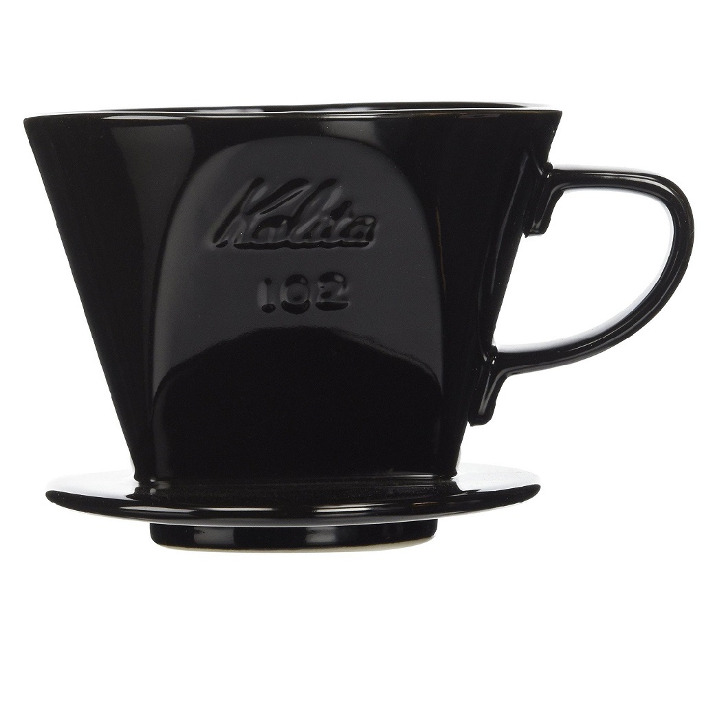 Kalita 陶瓷咖啡濾杯 2-4人份 102-Lotto (黑色)