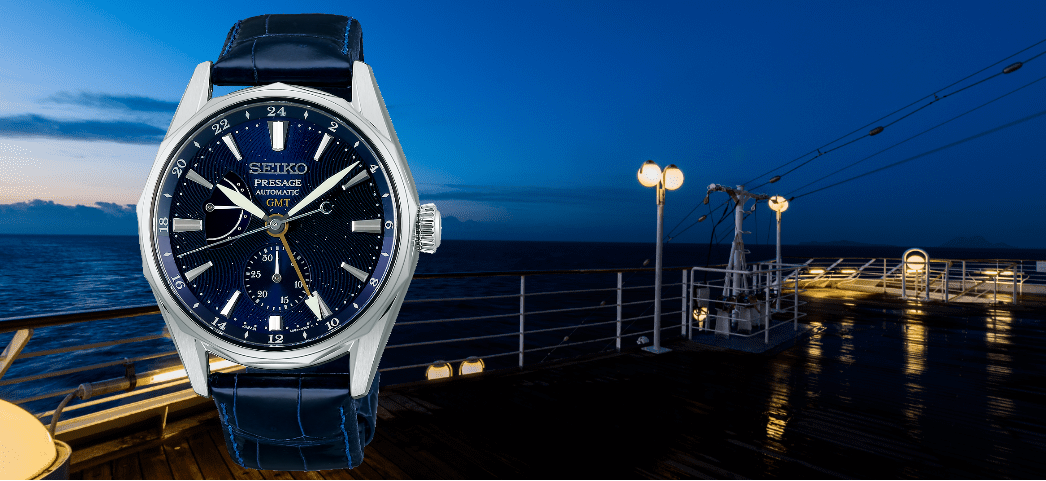 Seiko Presage Ocean Traveler 鈦金屬兩地時間自動機械手錶SARF013