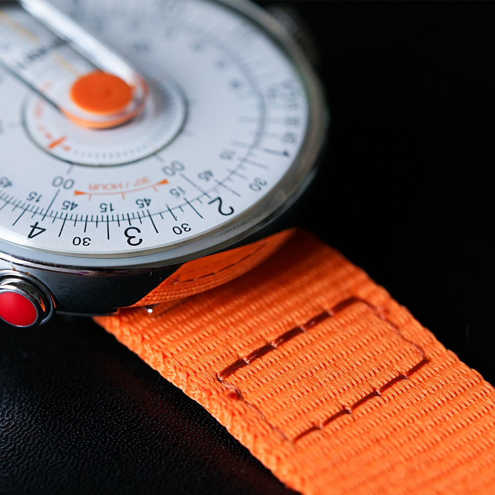 KLINK-03-MC9  橙色單圈尼龍錶帶