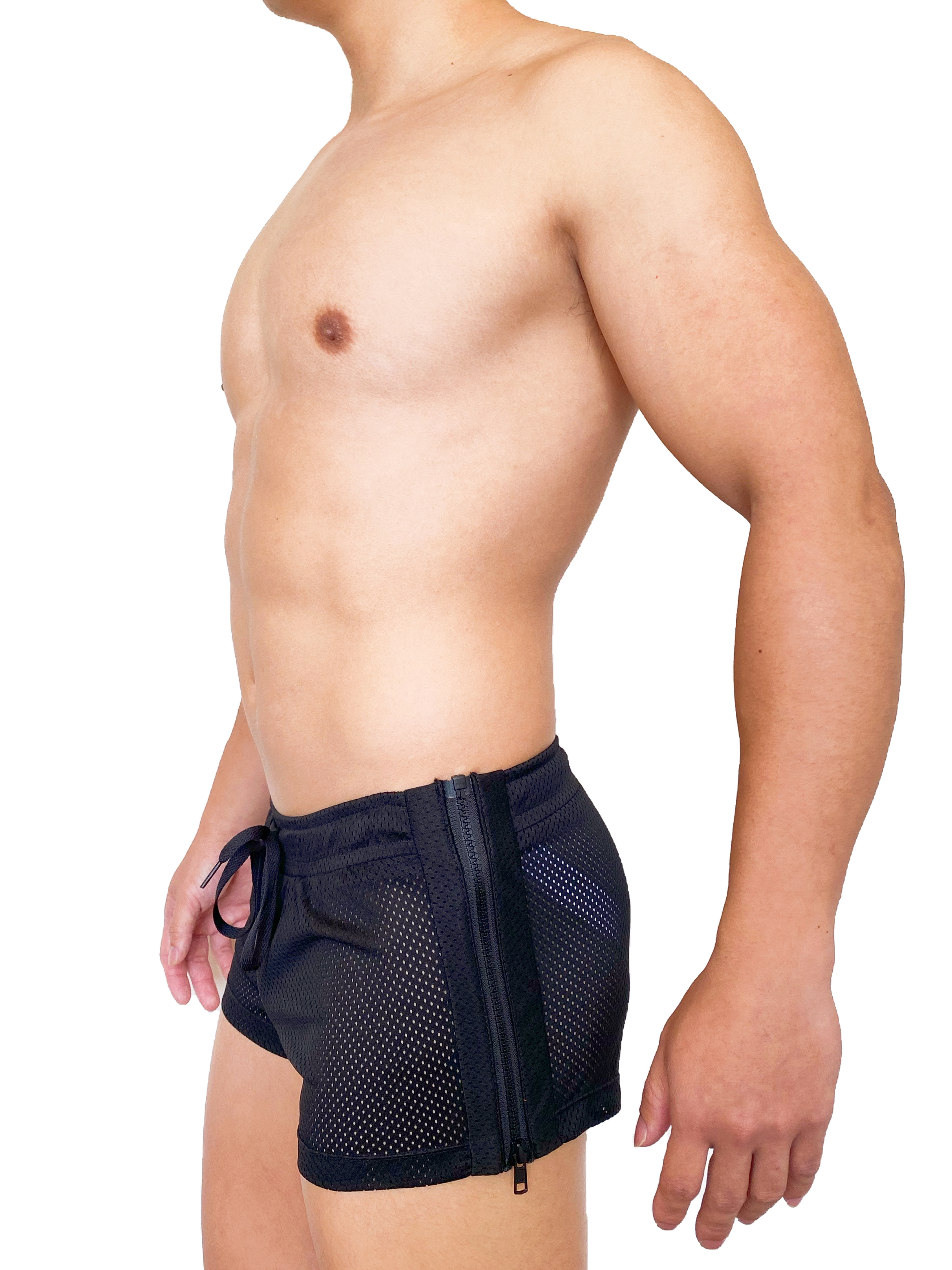 熱賣回歸 - Zip UP 拉鍊運動褲 極緻黑