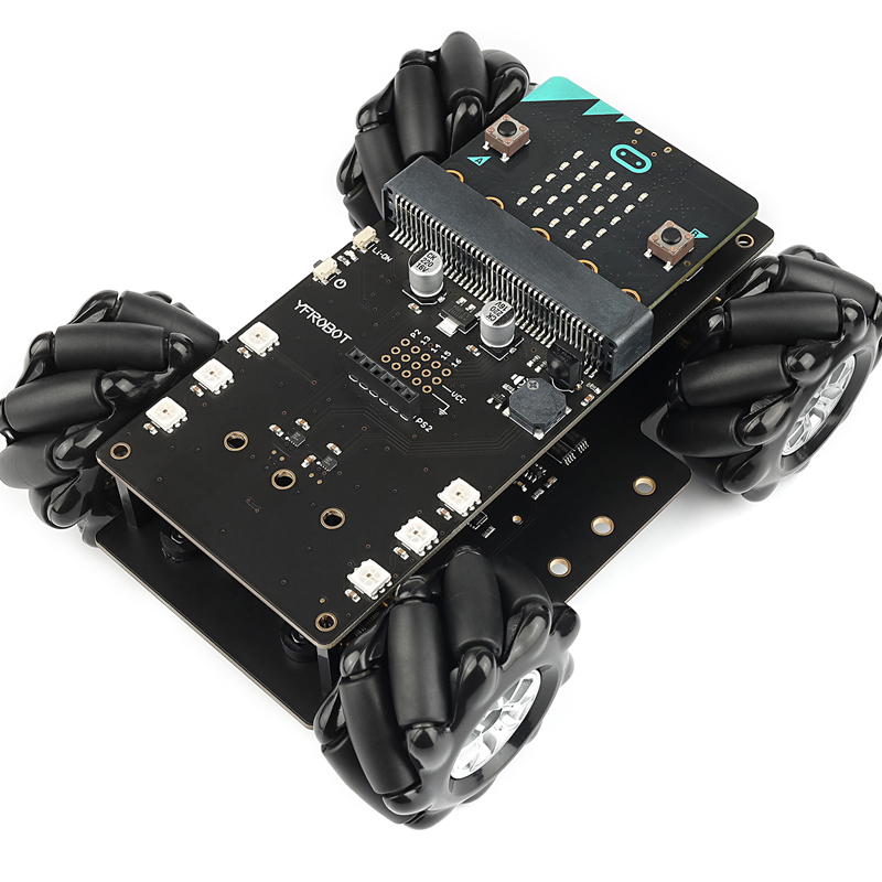 4WD麥克納姆輪小車 相容micro:bit(不含主板)