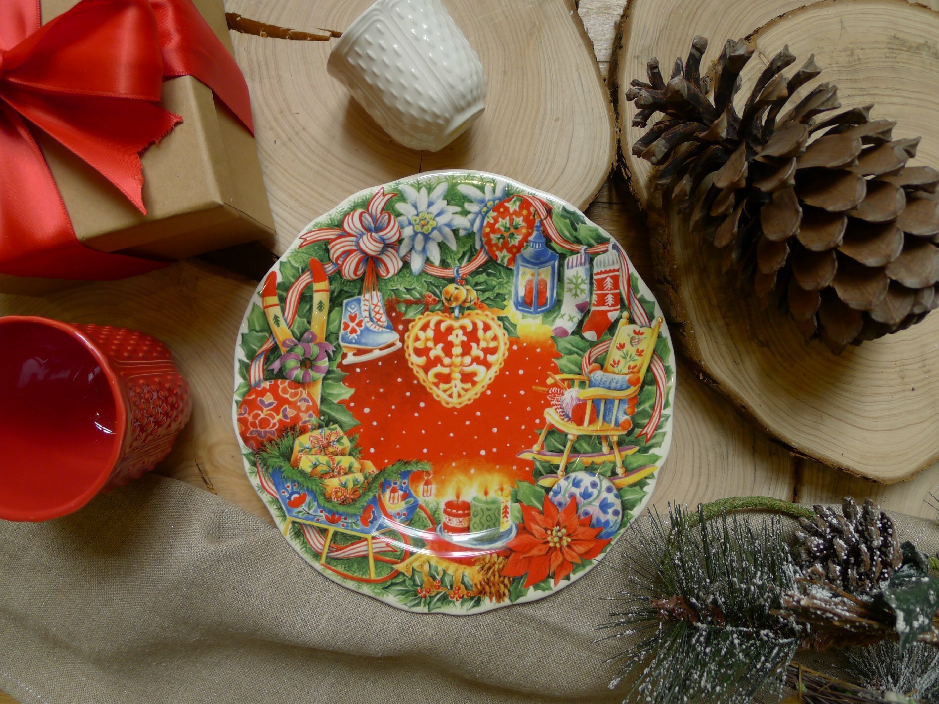 Christmas Fantasy Christmas Plate 2021