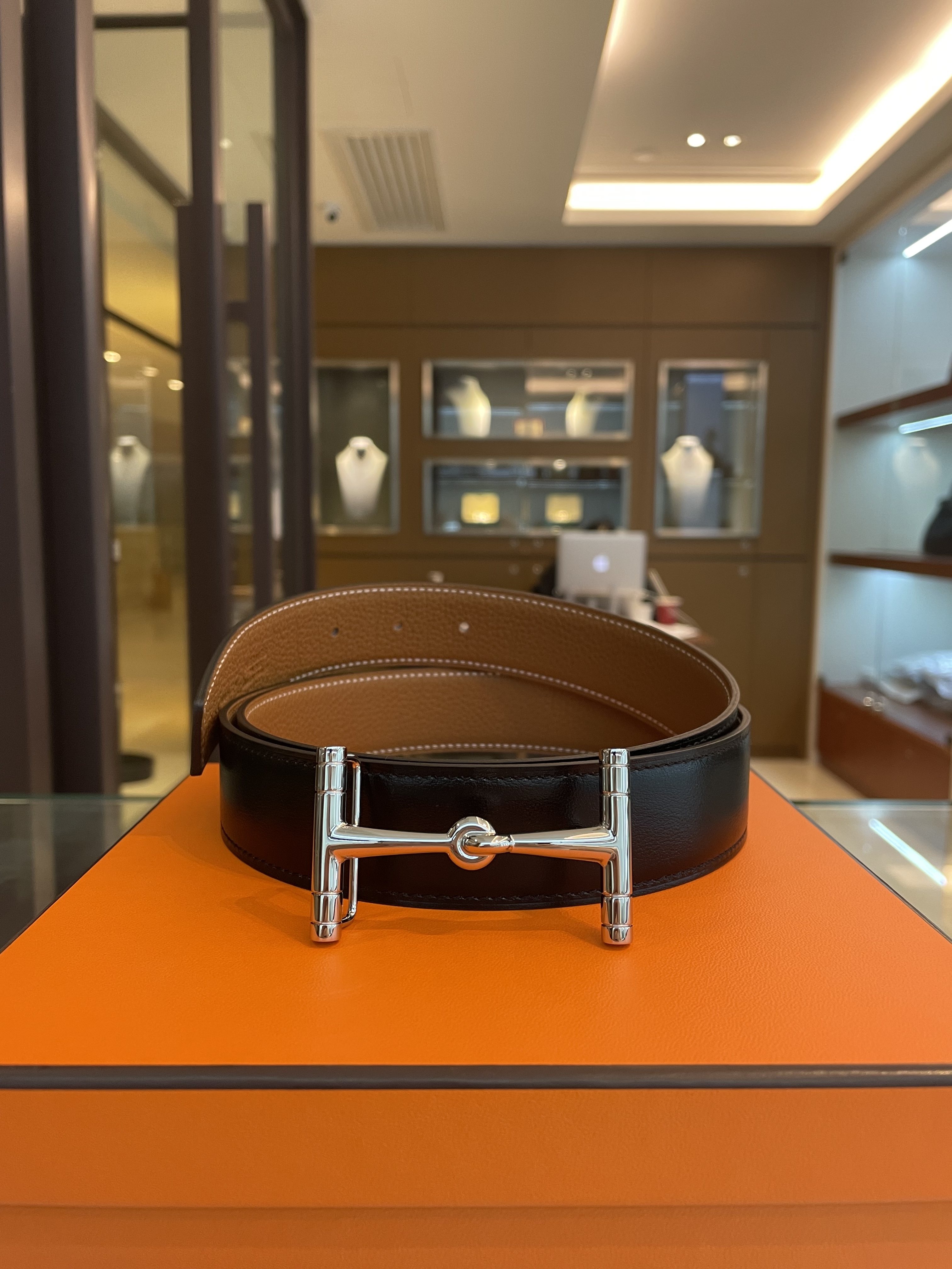 H Hippique belt 32mm CK (可選擇皮帶顏色及長度)