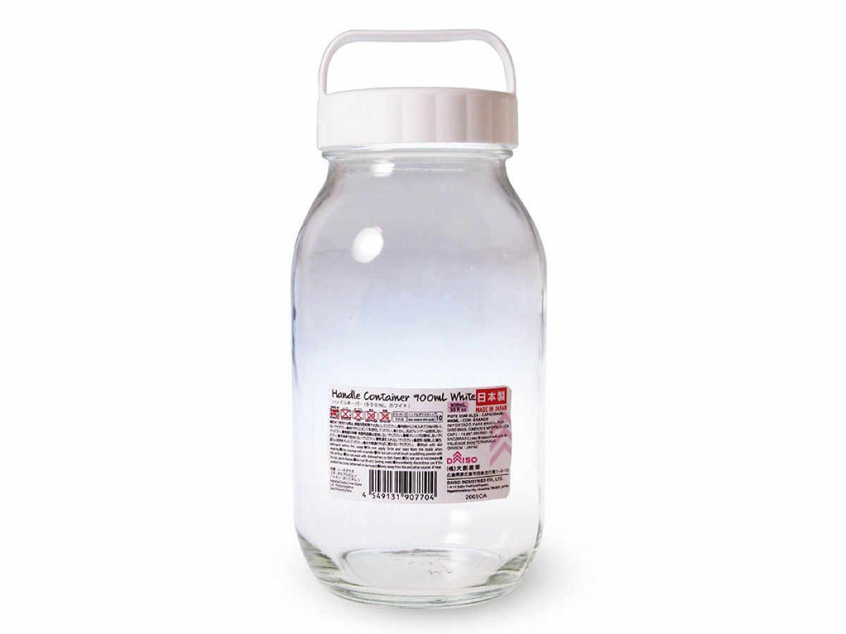 附提把玻璃保存罐/900ml