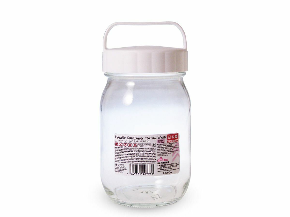 附提把玻璃保存罐/450ml