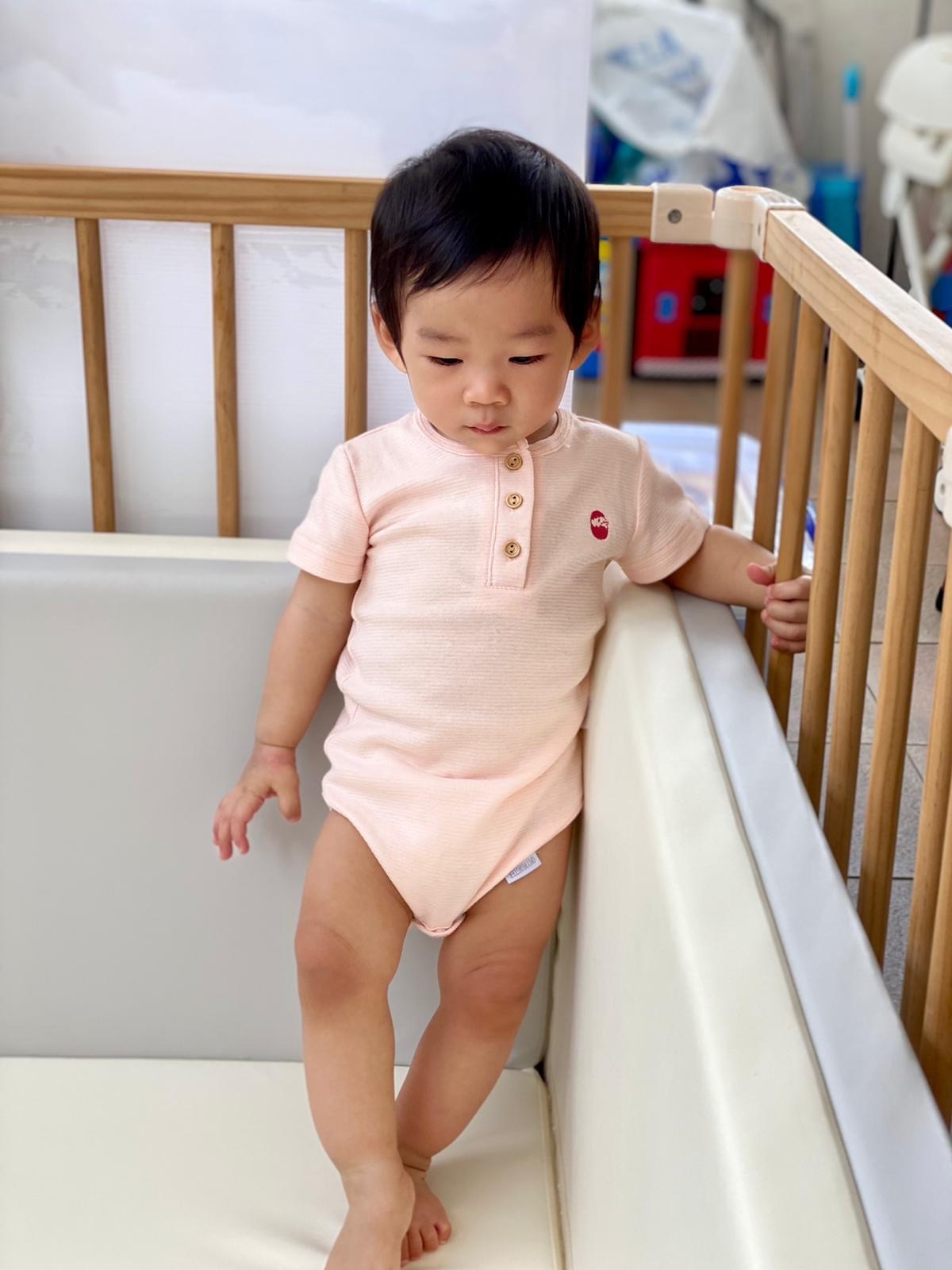 棉花糖短袖包屁衣（兩件裝）天使黃&淺粉紅