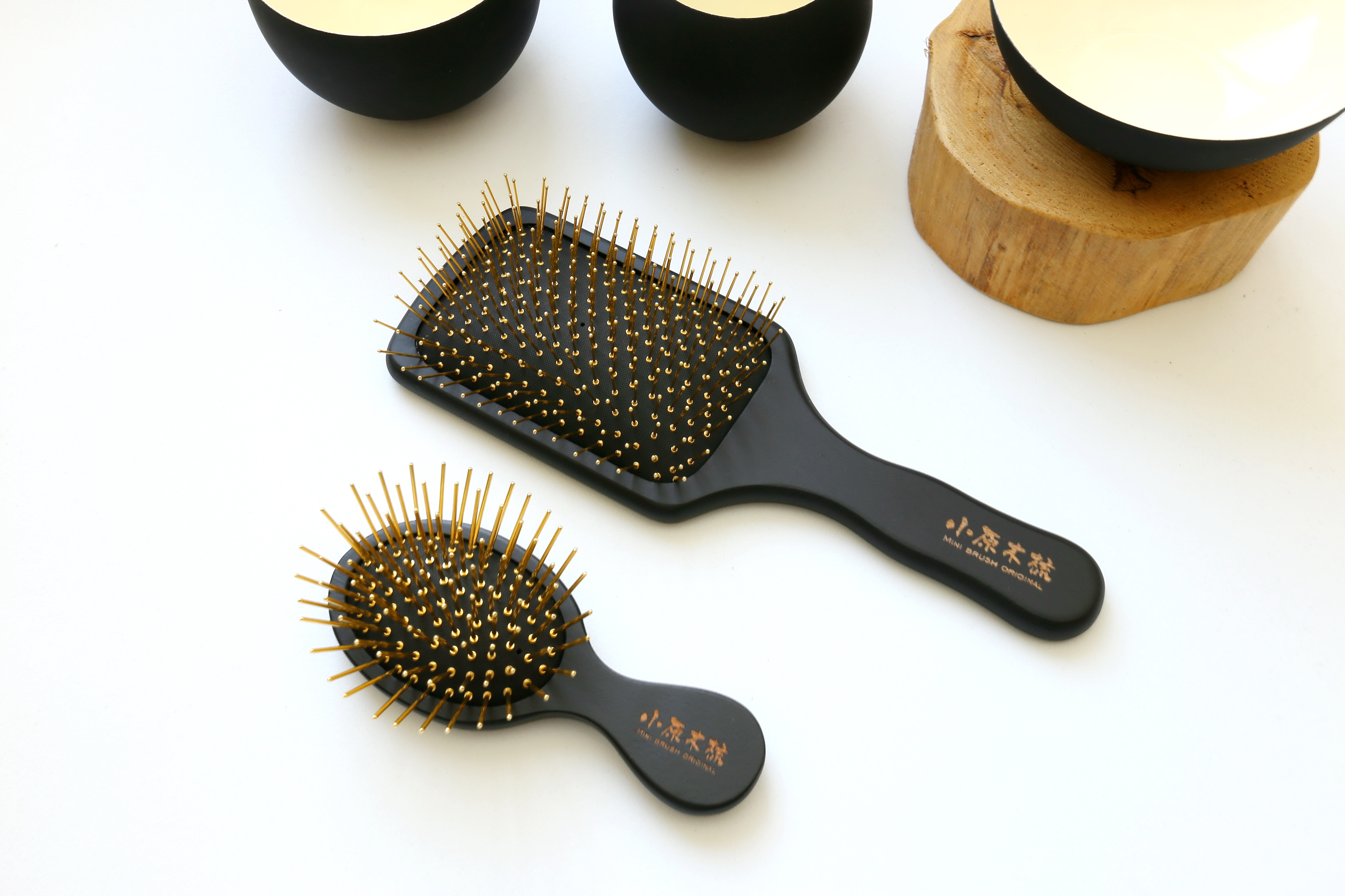 【小原木梳】-時尚黑黃金梳組合(緩解頭皮壓力 延緩掉髮)Black Colletionl