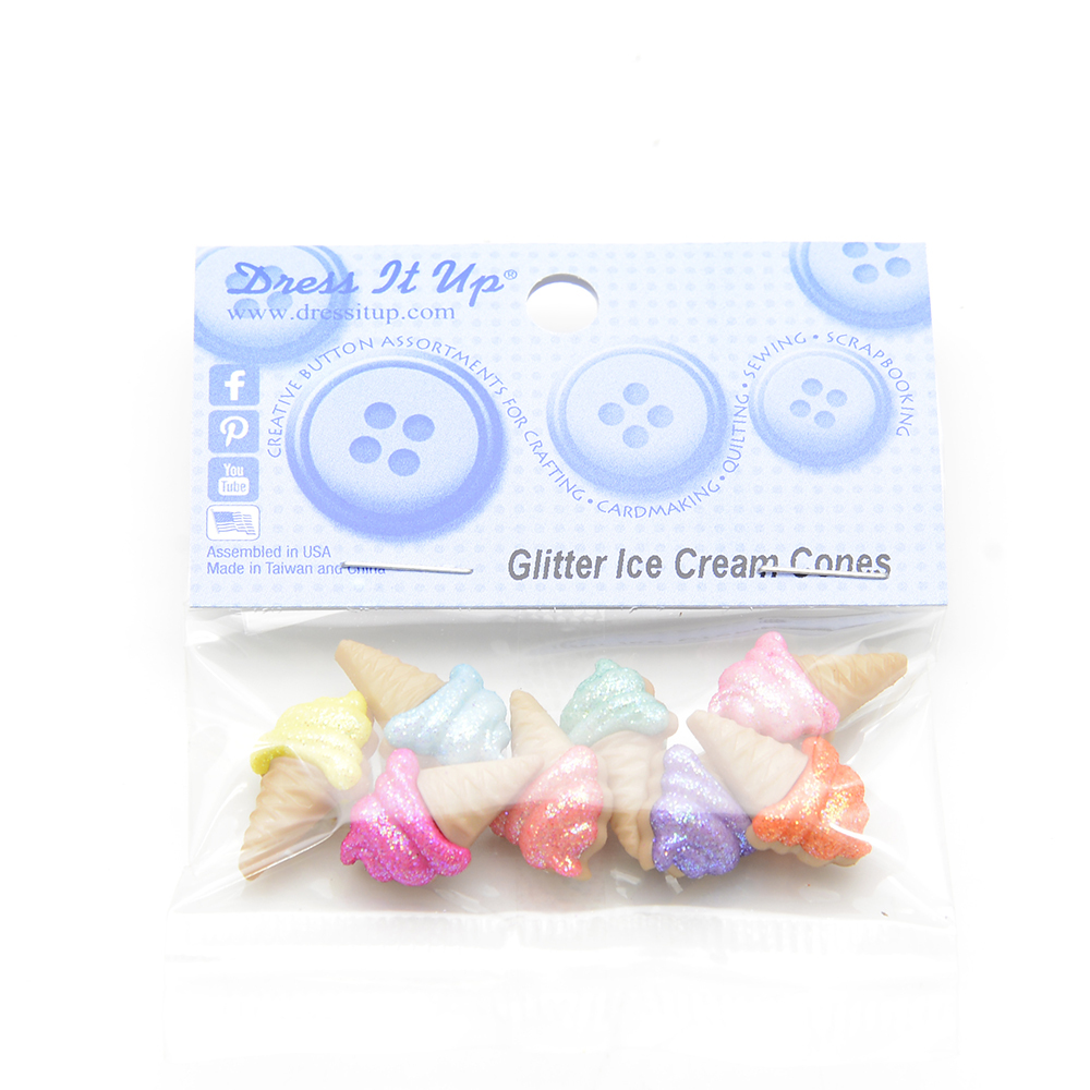 閃亮甜筒小美釦