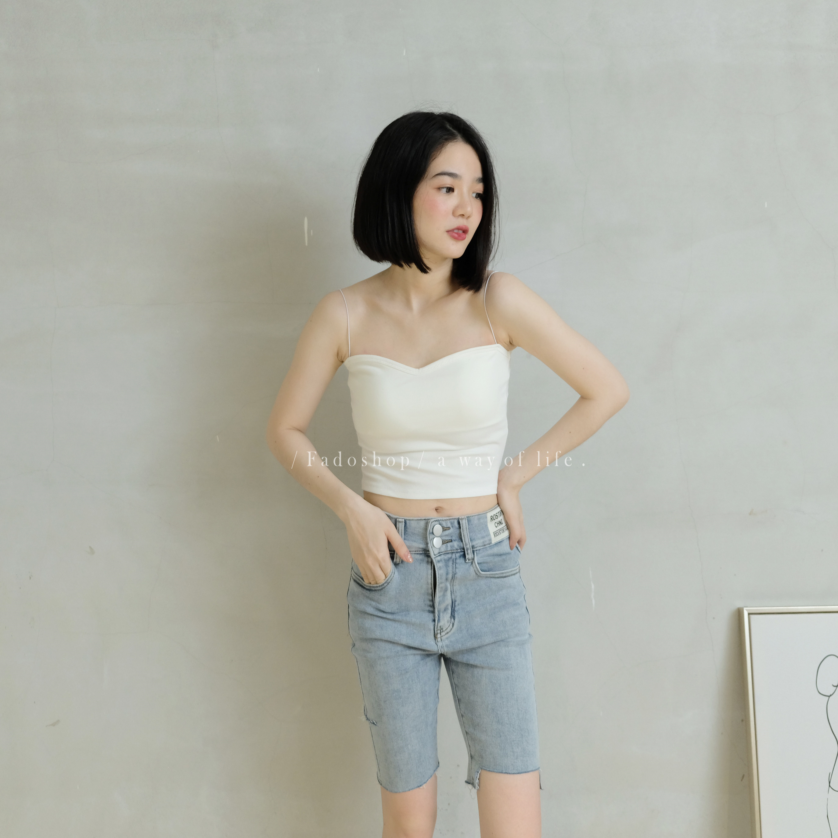 法朵Fado shop｜細肩帶罩杯內搭細肩背心 120C001 五色