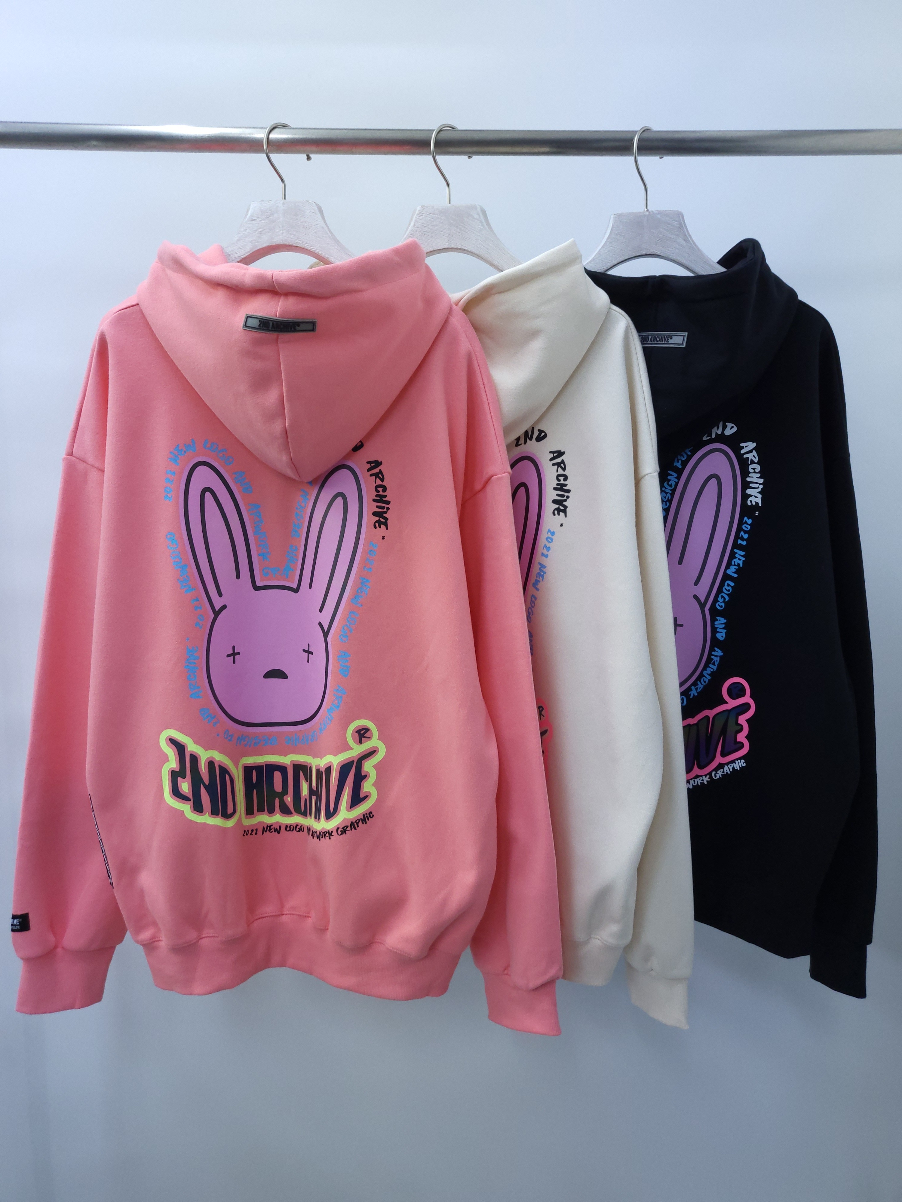 2nd Archive字兔仔連帽衛衣 T3121