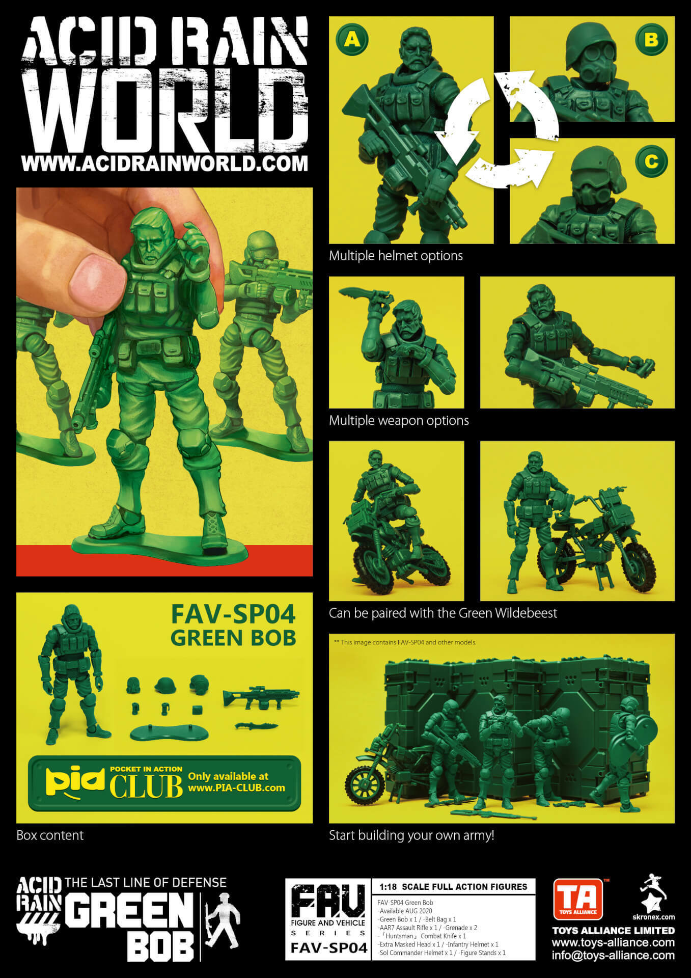 Toys Alliance Acid Rain FAV-SP04 綠兵鮑勃