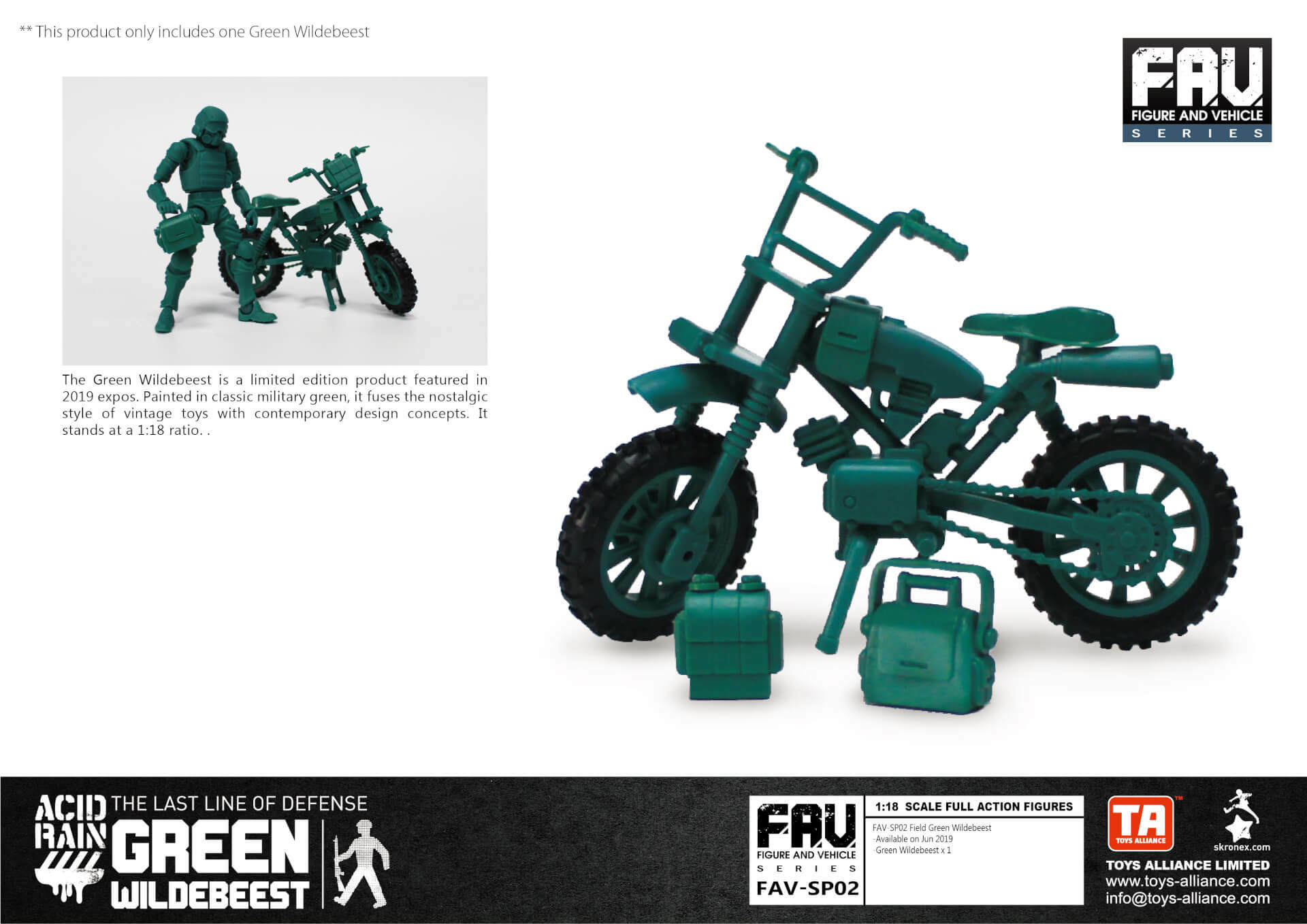 Toys Alliance Acid Rain FAV-SP02 綠兵角馬