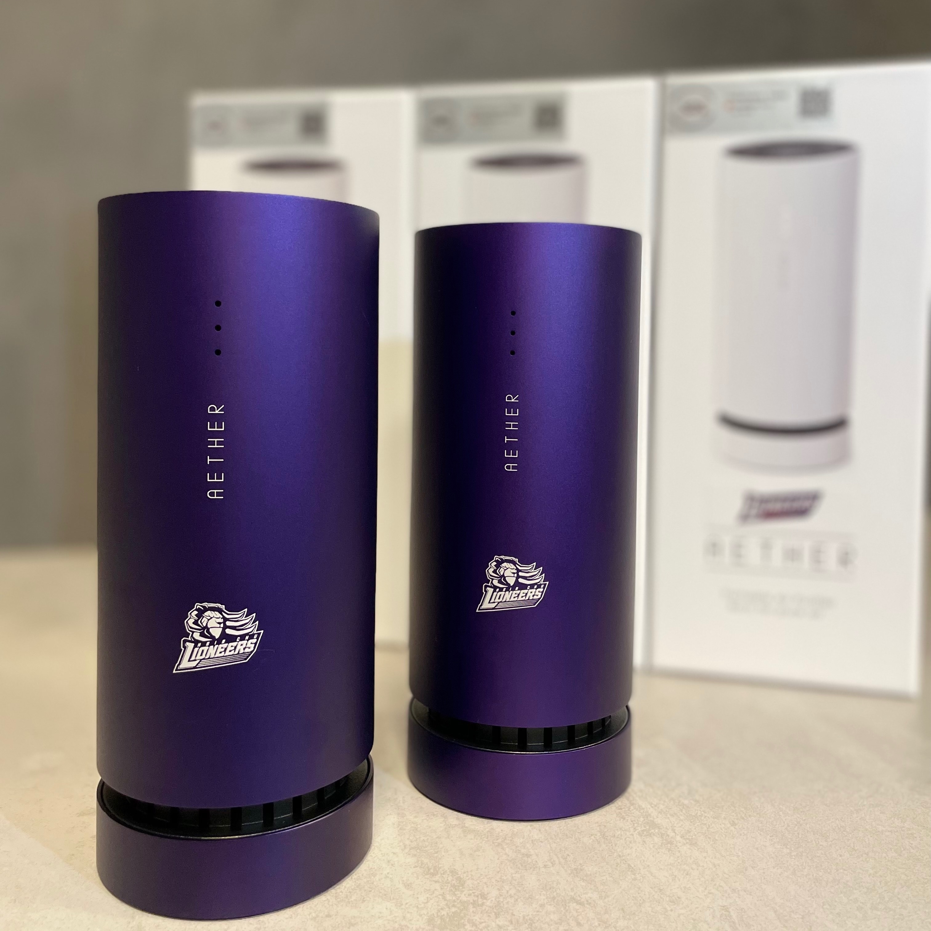 攻城獅 x Aether攜帶型空氣清淨機｜獅紫版