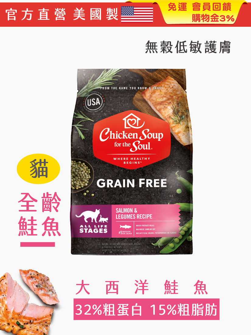 黑標無穀系列 大西洋鮭魚 低敏護膚 全齡貓配方【4磅】效期2026年5月17日